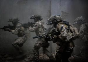The Seal Team Six raid Bin Laden's compound in Zero Dark Thirty