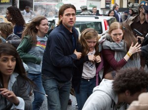 Fleeing the initial zombie outbreak in World War Z