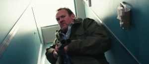 Disgruntled ex-DJ Pat Farrell (Colm Meaney) in Alan Partridge: Alpha Papa