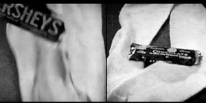 An early(ish) use of product placement (in this case Hershey's chocolate) in 1927's Oscar-winning Wings