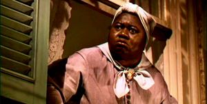 Oscar-winning Hattie McDaniel as house servant Mammy in Gone With The Wind