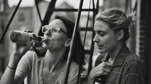 Frances (Greta Gerwig) and best friend Sophie (Mickey Sumner) in Frances Ha
