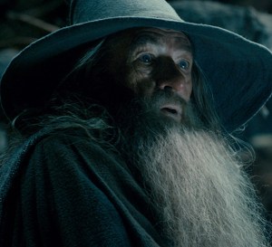 Gandalf (Ian McKellen) comes face-to-face with evil in The Hobbit: The Desolation Of Smaug