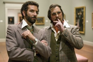 FBI agent Richie Di Maso (Bradley Cooper) and con man Irving Rosenfeld (Christian Bale) in American Hustle
