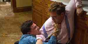 The worst of times... the wheels start coming off for Jordan Belfort (Leonardo DiCaprio) and partner-in-crime Donnie Azoff (Jonah Hill) in The Wolf Of Wall Street