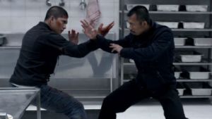 Just one of the jaw-dropping fight scenes in The Raid 2