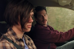 Mason Snr (Ethan Hawke) has a spot of father-son time with Mason Jnr (Ellar Coltrane) in Boyhood