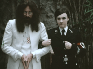 Ron Nasty (Neil Innes) and partner Chastity (Gwen Taylor), aka Yoko Ono in The Rutles