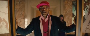 Dot com douchebag Richmond Valentine (Samuel L Jackson) in Kingsman: The Secret Service