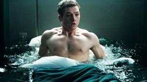 Eggsy (Taron Egerton) in deep water in Kingsman: The Secret Service
