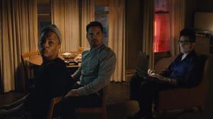 Luis (Michael Peña), Dave (Tip "T.I." Harris) and Kurt (David Dastmalchian) plan their next job in Ant-Man 