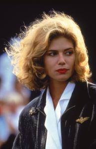 80s hair! 'Charlie' Blackwood (Kelly McGillis) in Top Gun