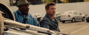 IMF-ers Luther Stickell (Ving Rhames) and William Brandt (Jeremy Renner) in Mission: Impossible - Rogue Nation