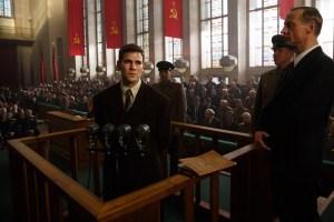 U-2 spy plane pilot Francis Gary Powers (Austin Stowell) has his day in court in Bridge Of Spies
