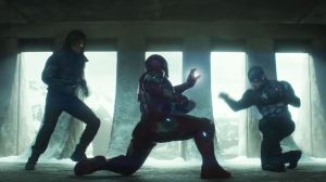 Who needs friends? Iron Man (Robert Downey Jr) goes up against Cap (Chris Evans) and Bucky Barnes (Sebastian Stan) in Captain America: Civil War