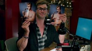 Chris Hemsworth as nice-but-dim secretary Kevin Beckman in Ghostbusters