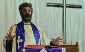 Taika Waititi as a surreal minister in Hunt For The Wilderpeople