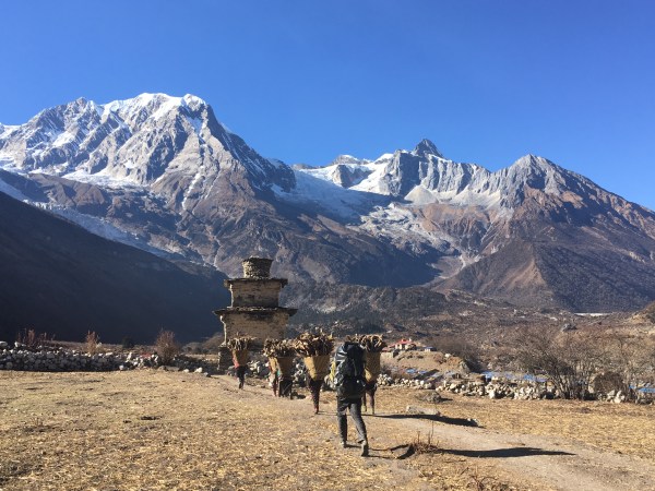 Local people going about their business...